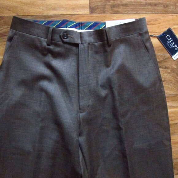 NWT- Mens CHAPS Ralph Lauren Brown Suit Size 42R & Pants 32 X 32- 100% Wool - Picture 13 of 16